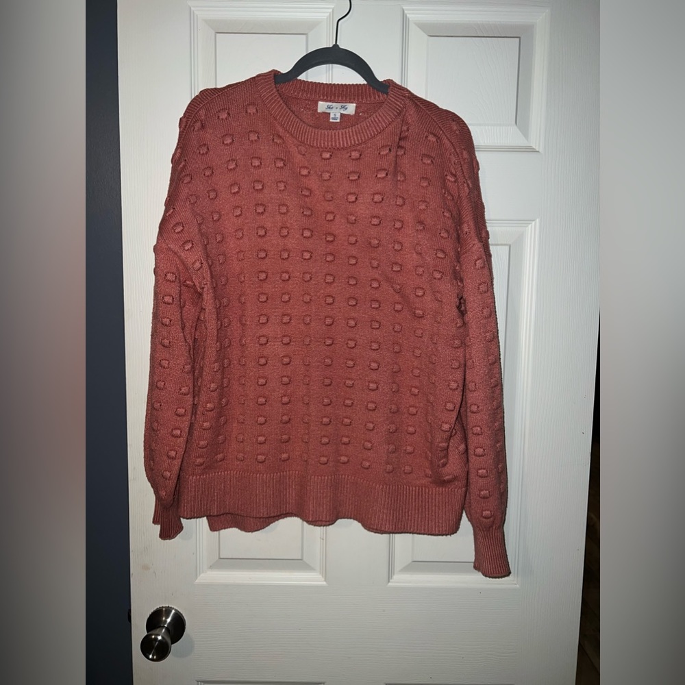 She and Sky Long Sleeve Knit Top